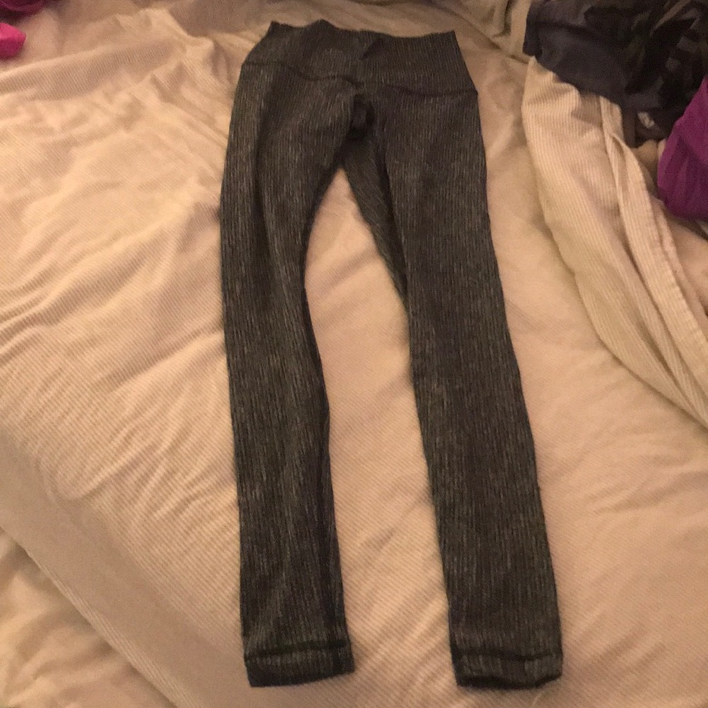 Green and white long legging